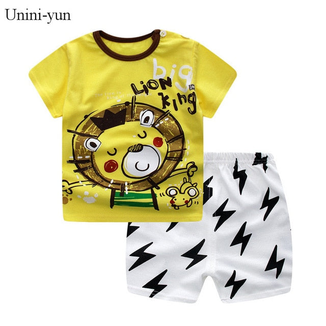 Baby Boy Cotton T-shirt & Shorts