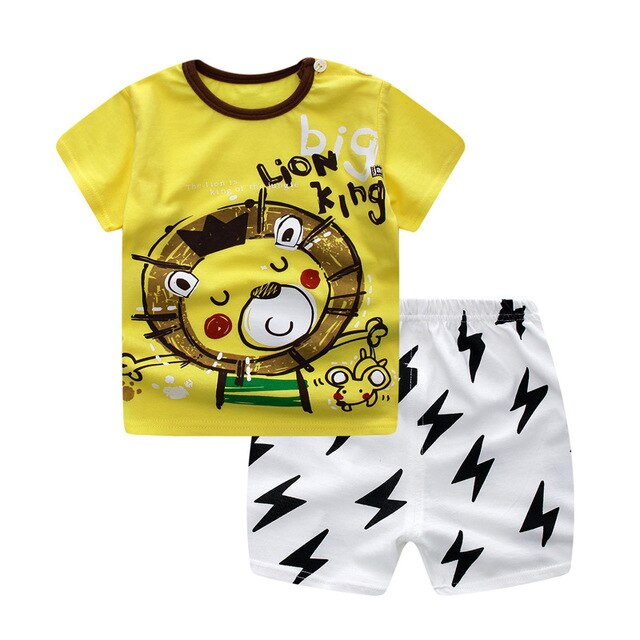 Baby Boy Cotton T-shirt & Shorts