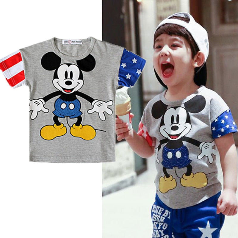Cartoon Mickey Boy T Shirt