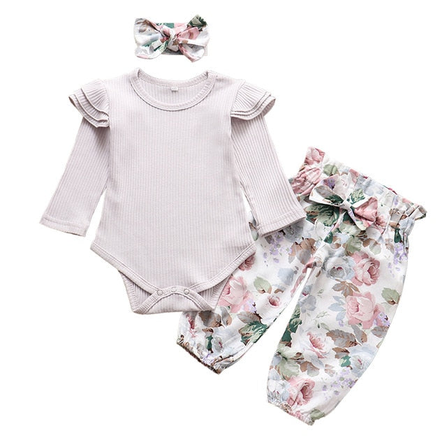 Fashion Autumn Long Sleeve Baby Girl Clothes