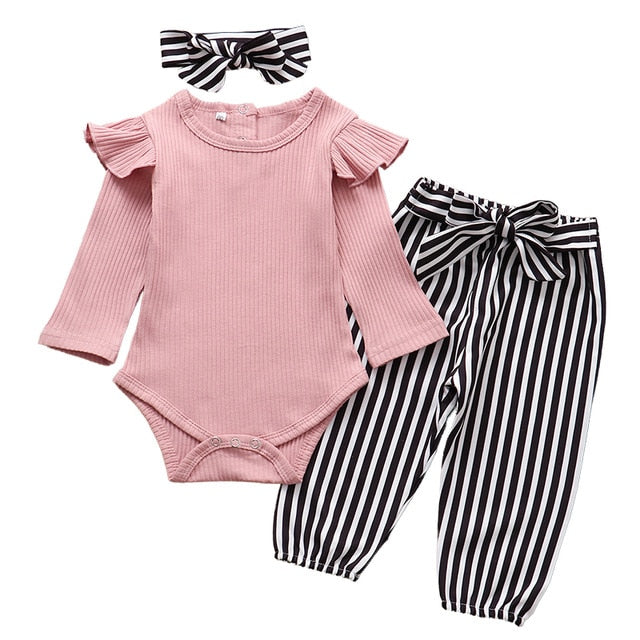 Fashion Autumn Long Sleeve Baby Girl Clothes