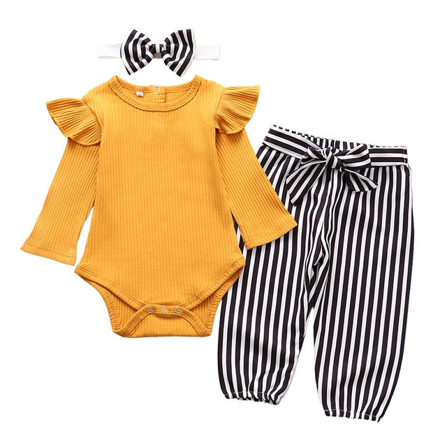 Fashion Autumn Long Sleeve Baby Girl Clothes