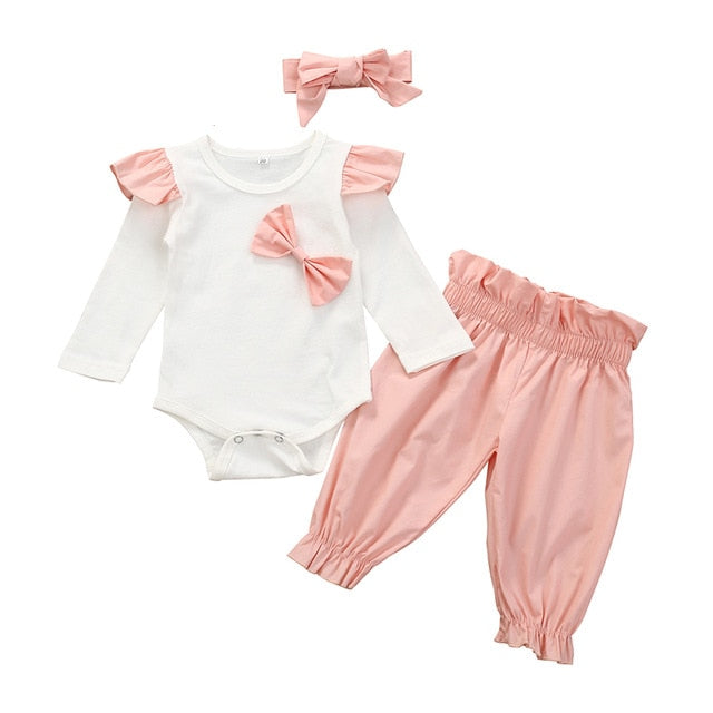 Fashion Autumn Long Sleeve Baby Girl Clothes