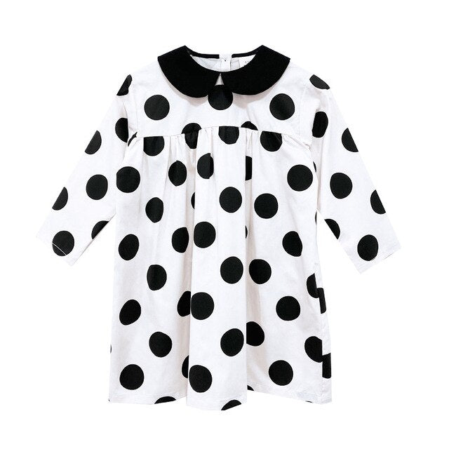 Casual Cotton Polka Dot Dress